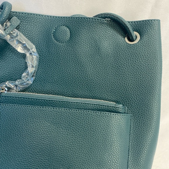 Amazon Essentials “Joela” Large Shoulder Tote Bag Purse Deep Green - Picture 3 of 7